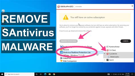 How To Remove SAntivirus On Windows 10 & 11 .